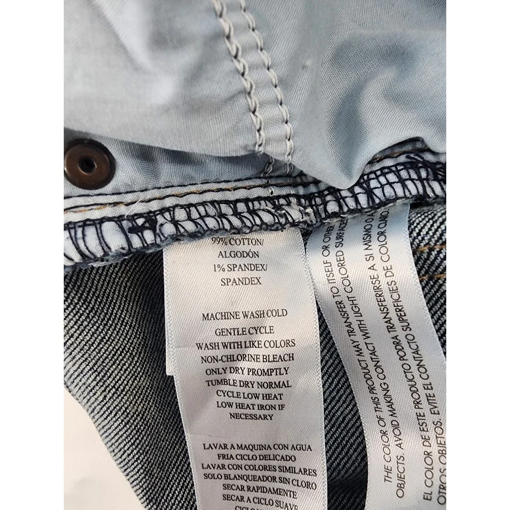 Calvin Klein High Rise Straight Leg Blue Denim Jeans Size 4